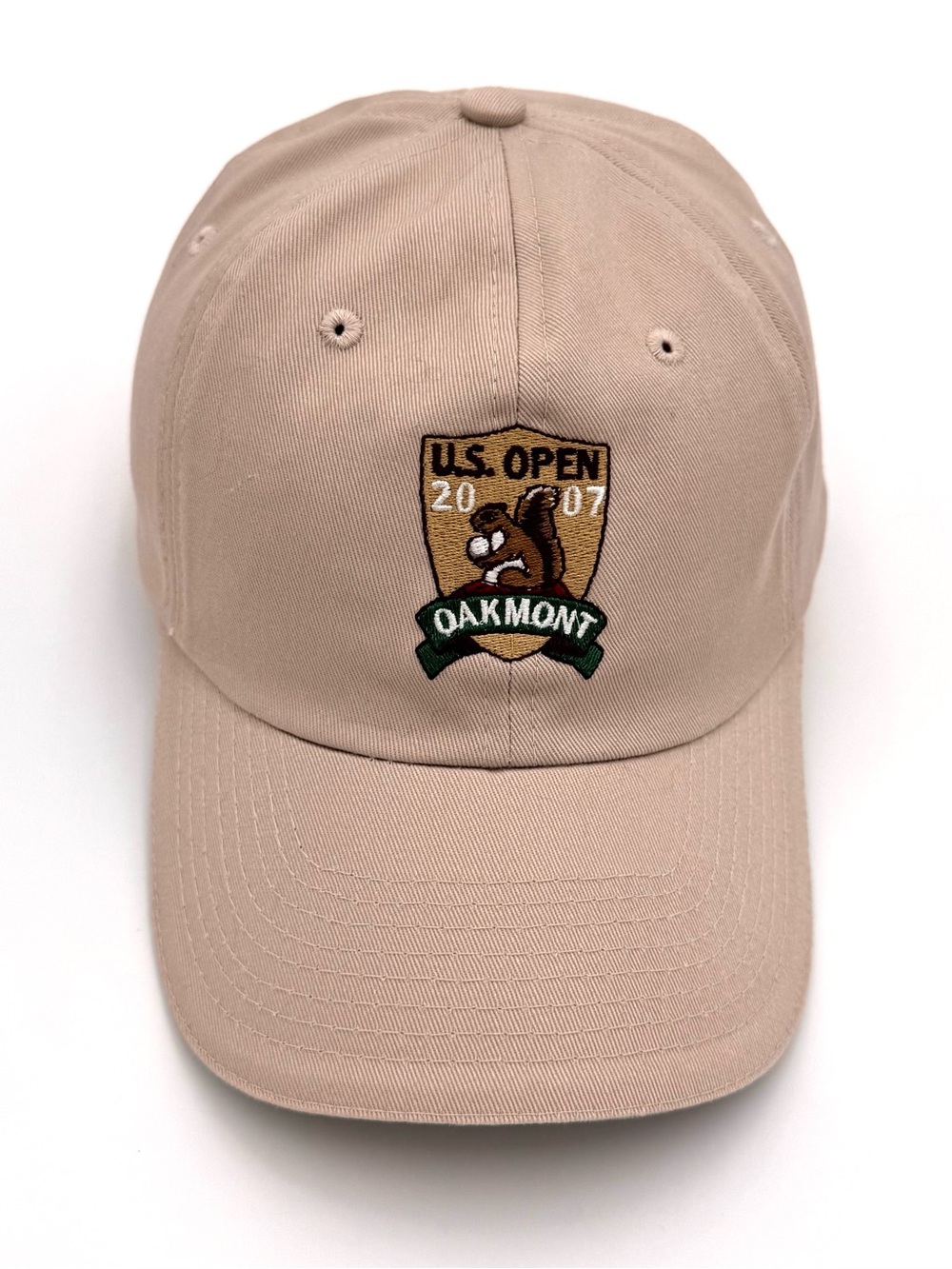 2007 U.S. Open Golf Hat, Oakmont, Beige, Adjustable, USGA Member, One-Size, NWOT